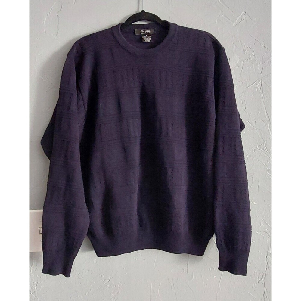 Giorgiolini Wool, Viscose Sweater,Made In Italy,Mens M,perfect, 20 Inch Of Armp